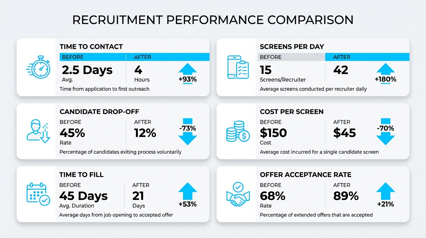 Comparison chart showing build versus buy decision framework for AI voice agent deployment in enterprise HR recruitment