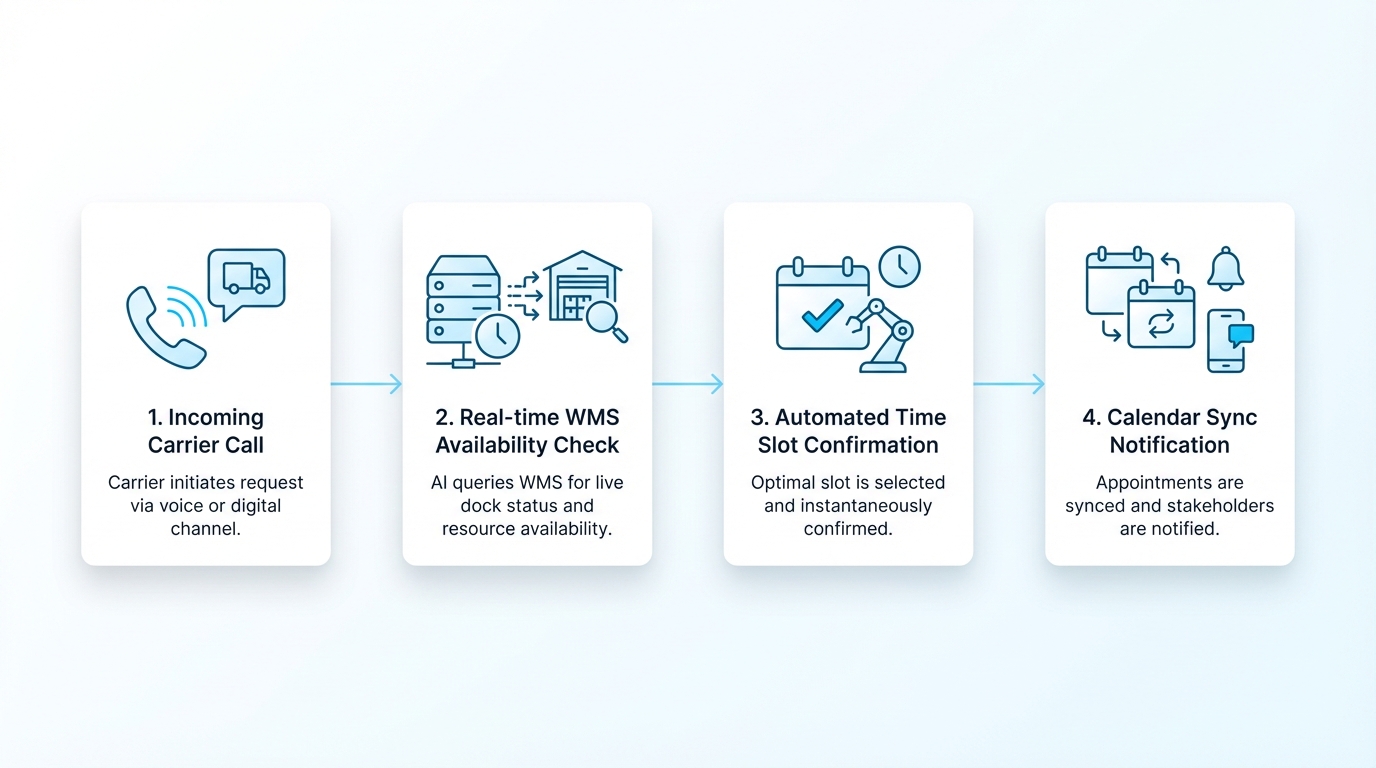 AI voice agent handling logistics calls around the clock with real-time shipment tracking integration