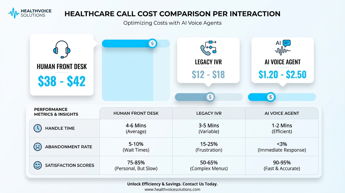 Healthcare administrator reviewing HIPAA compliance documentation for AI voice agent implementation