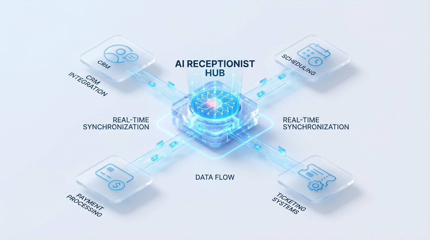Compliance and security dashboard showing HIPAA, SOC 2, and GDPR certifications for AI receptionist platform