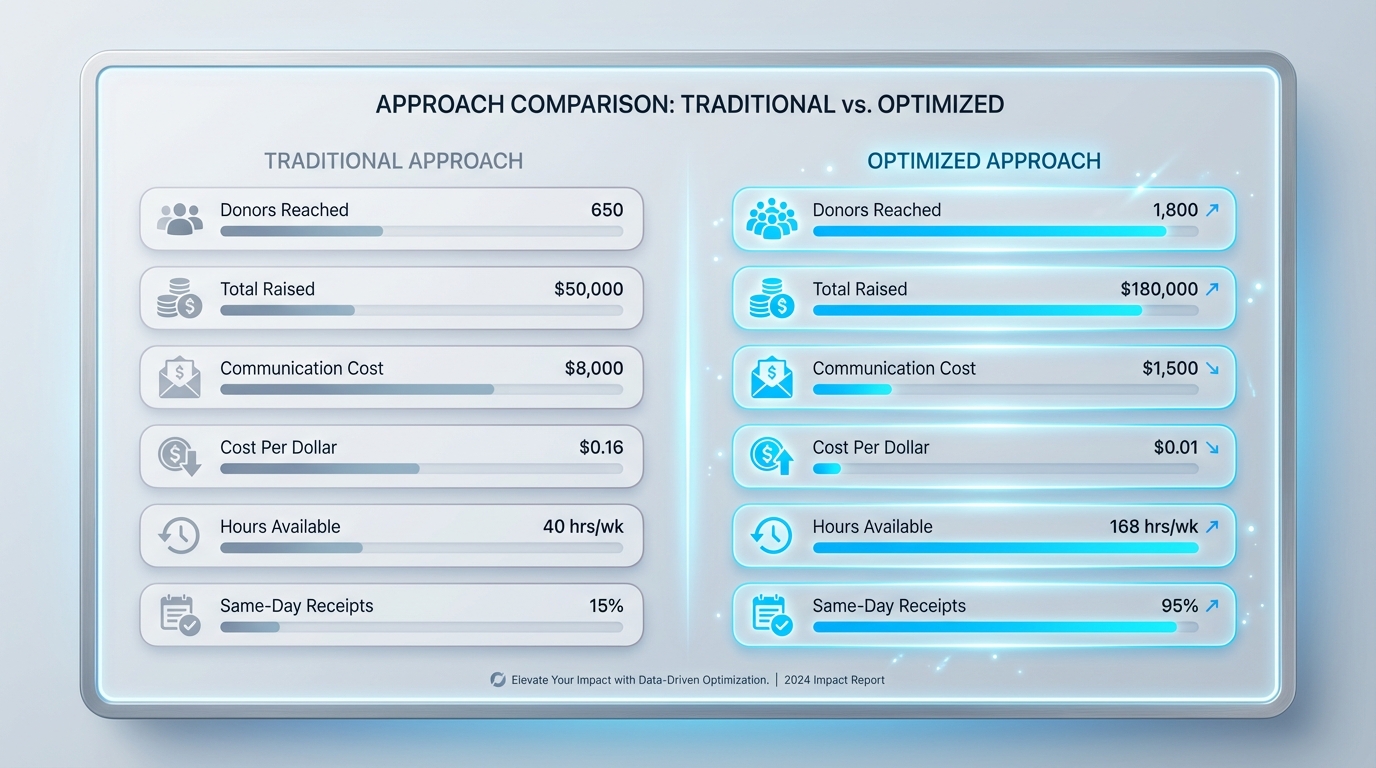 Modern automated systems that major venues use for customer engagement - nonprofits are adopting similar technology