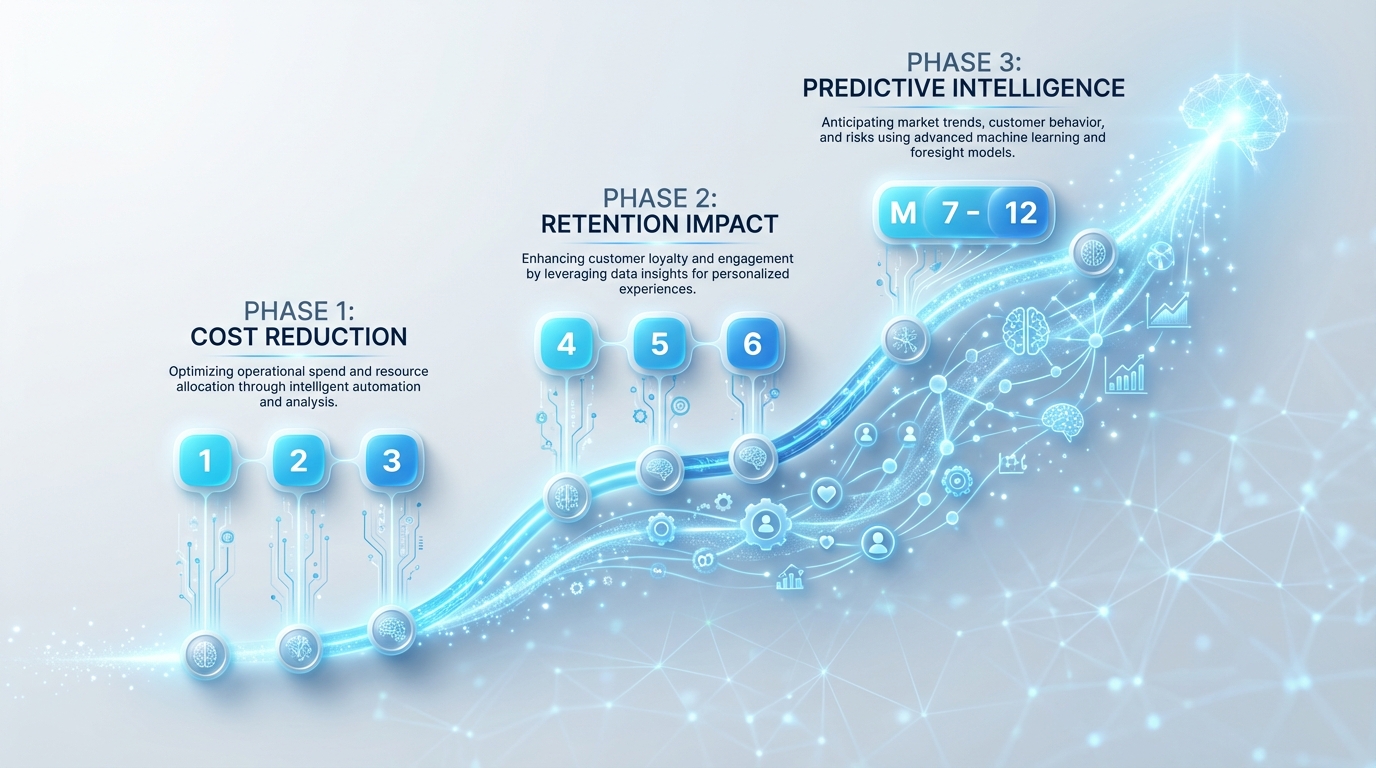 AI voice agent subscription business comparison showing before and after deployment metrics for recurring revenue optimization